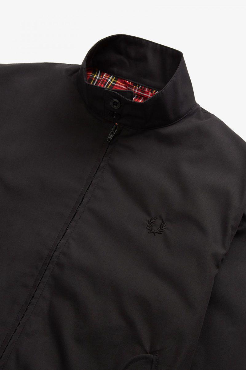 Black Fred Perry J7320 Men's Jackets | PH 1213NWYB